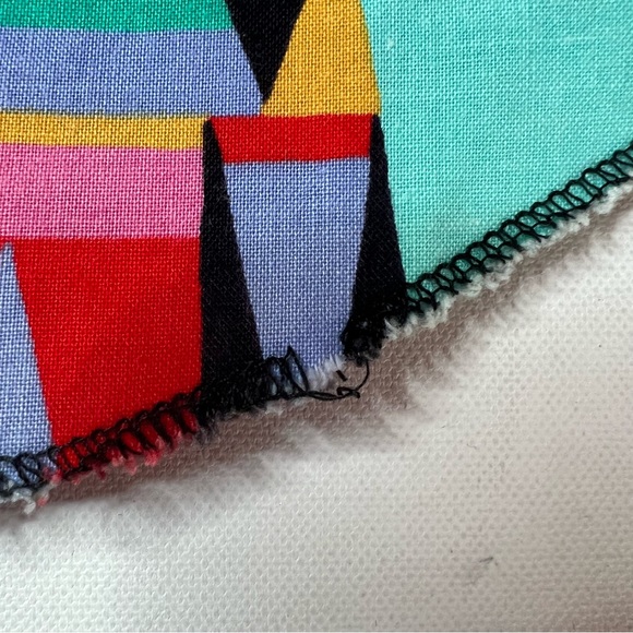 Vintage Wrangler Abstract Geometric Short Sleeve Button Up Western Shirt L XL - Picture 8 of 10